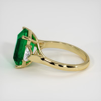 4.65 Ct. Emerald Ring, 18K Yellow Gold 4