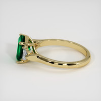 1.52 Ct. Emerald Ring, 18K Yellow Gold 4