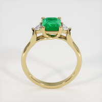 1.35 Ct. Emerald Ring, 18K Yellow Gold 3
