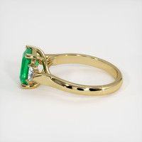 1.35 Ct. Emerald Ring, 18K Yellow Gold 4