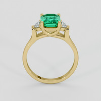 1.86 Ct. Emerald Ring, 18K Yellow Gold 3
