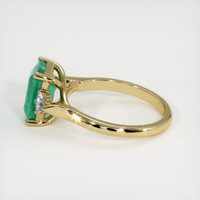 2.16 Ct. Emerald Ring, 18K Yellow Gold 4