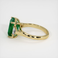 4.15 Ct. Emerald Ring, 18K Yellow Gold 4
