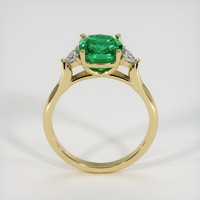 2.04 Ct. Emerald Ring, 18K Yellow Gold 3