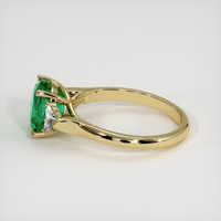 2.04 Ct. Emerald Ring, 18K Yellow Gold 4