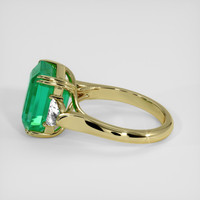 4.51 Ct. Emerald Ring, 18K Yellow Gold 4