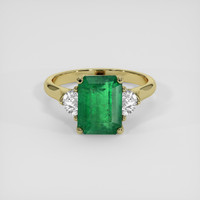 1.87 Ct. Emerald Ring, 18K Yellow Gold 1