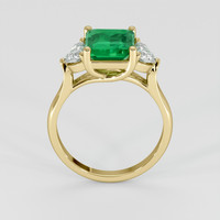 1.42 Ct. Emerald Ring, 18K Yellow Gold 3