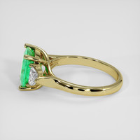 1.51 Ct. Emerald Ring, 18K Yellow Gold 4