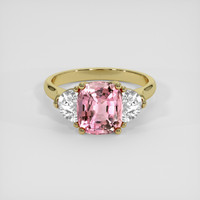 2.41 Ct. Pink Tourmaline Ring, 18K Yellow Gold 1