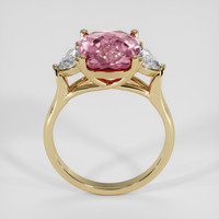 4.24 Ct. Pink Tourmaline Ring, 18K Yellow Gold 3