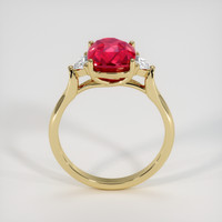 3.54 Ct. Ruby Ring, 18K Yellow Gold 3