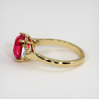 3.54 Ct. Ruby Ring, 18K Yellow Gold 4