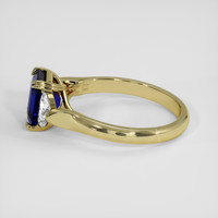 4.02 Ct. Blue Sapphire Ring, 18K Yellow Gold 4