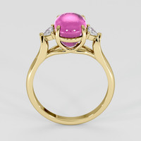 5.11 Ct. Pink Sapphire Ring, 18K Yellow Gold 3