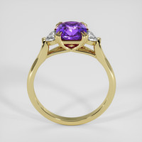2.51 Ct. Purple Sapphire Ring, 18K Yellow Gold 3