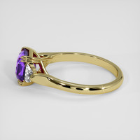 2.51 Ct. Purple Sapphire Ring, 18K Yellow Gold 4