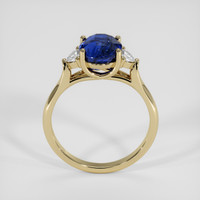 3.00 Ct. Blue Sapphire Ring, 18K Yellow Gold 3