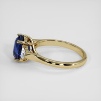 3.00 Ct. Blue Sapphire Ring, 18K Yellow Gold 4