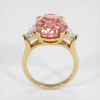 12.01 Ct. Padparadscha Sapphire Ring, 18K Yellow Gold 3