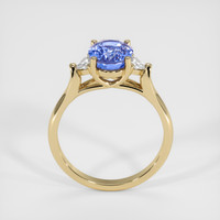 2.77 Ct. Blue Sapphire Ring, 18K Yellow Gold 3
