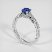 0.77 Ct. Sapphire Ring, Platinum 950 2