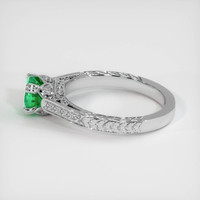 0.64 Ct. Emerald Ring, Platinum 950 4