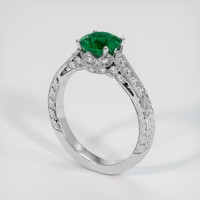 1.15 Ct. Emerald Ring, Platinum 950 2