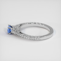 0.58 Ct. Blue Sapphire Ring, Platinum 950 4