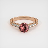 1.22 Ct. Sapphire Ring, 14K Rose Gold 1