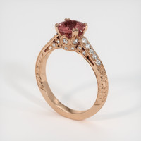 1.22 Ct. Sapphire Ring, 14K Rose Gold 2