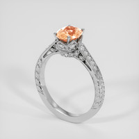 1.20 Ct. Padparadscha Sapphire Ring, 10K White Gold 2