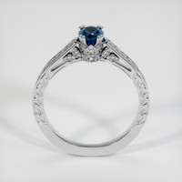 0.84 Ct. Sapphire Ring, 14K White Gold 3