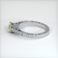 0.94 Ct. Green Sapphire Ring, 14K White Gold 4