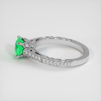 1.23 Ct. Emerald Ring, 18K White Gold 4