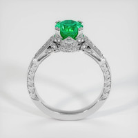 0.99 Ct. Emerald Ring, 18K White Gold 3