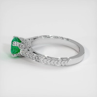 0.99 Ct. Emerald Ring, 18K White Gold 4