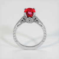 3.02 Ct. Ruby Ring, 18K White Gold 3