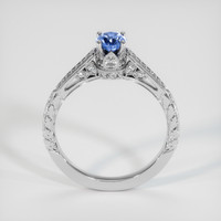 0.58 Ct. Blue Sapphire Ring, 18K White Gold 3
