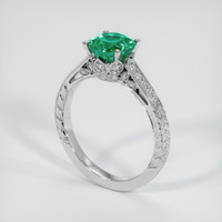 1.57 Ct. Emerald Ring, 18K White Gold 2