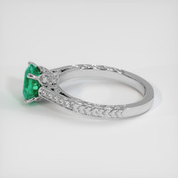 1.57 Ct. Emerald Ring, 18K White Gold 4