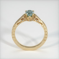 0.72 Ct. Bluish Grey Sapphire Ring, 10K Yellow Gold 3