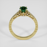 0.88 Ct. Green Sapphire Ring, 14K Yellow Gold 3