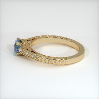 0.90 Ct. Sapphire Ring, 14K Yellow Gold 4