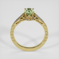 1.12 Ct. Yellowish Green Sapphire Ring, 14K Yellow Gold 3