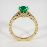 1.18 Ct. Emerald Ring, 18K Yellow Gold 3