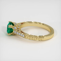1.18 Ct. Emerald Ring, 18K Yellow Gold 4