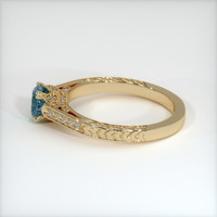 0.88 Ct. Sapphire Ring, 18K Yellow Gold 4