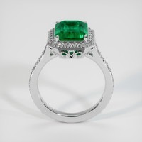 3.32 Ct. Emerald Ring, Platinum 950 3