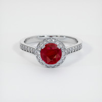 1.49 Ct. Ruby Ring, Platinum 950 1